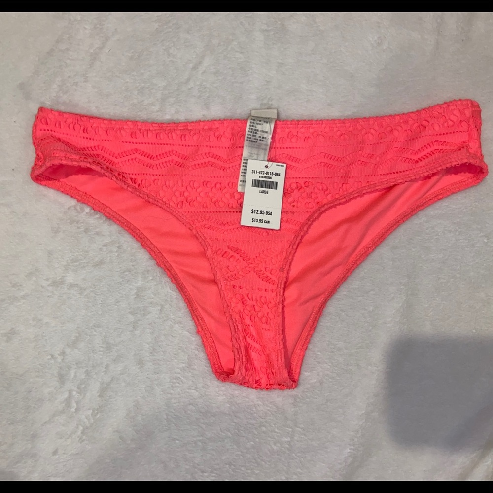 hollister pink bikini bottoms